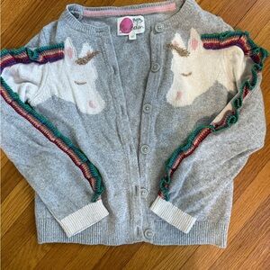 Mini Boden Unicorn Cardigan Sweater